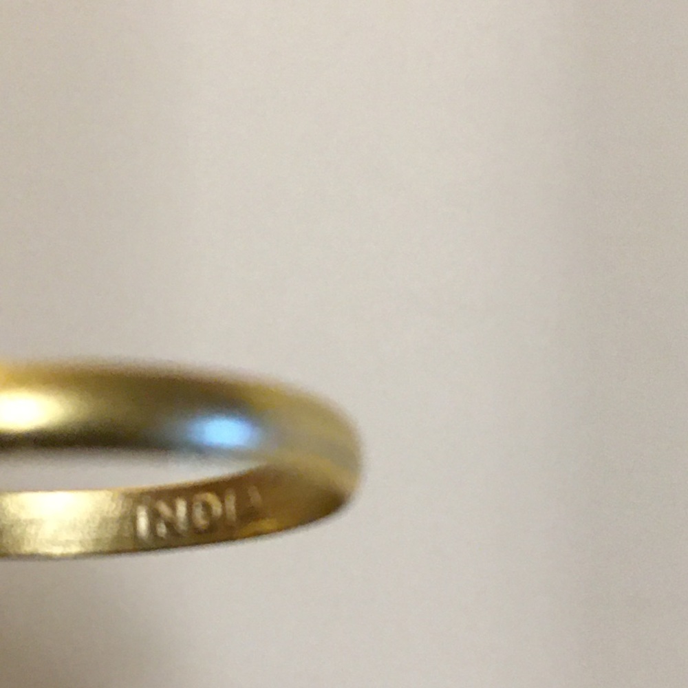 🛑❌SOLD❌🛑Hand Crafted India Gold Ruby Ring ❤️ - Picture 5 of 5